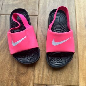 Girls Nike Pink Slide sandals